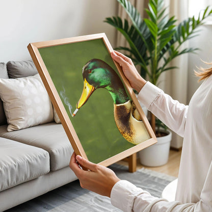 Duck Smoking a Cigarette Print