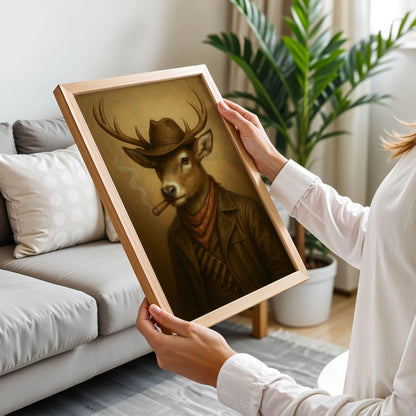 Buck Smoking a Cigarette Vintage Poster
