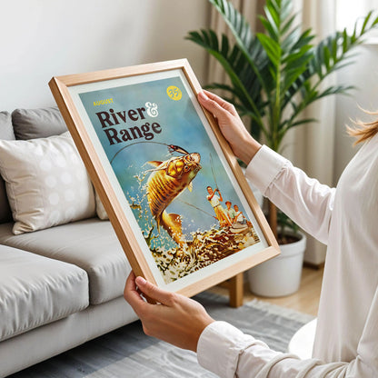 River Range Fishing Print