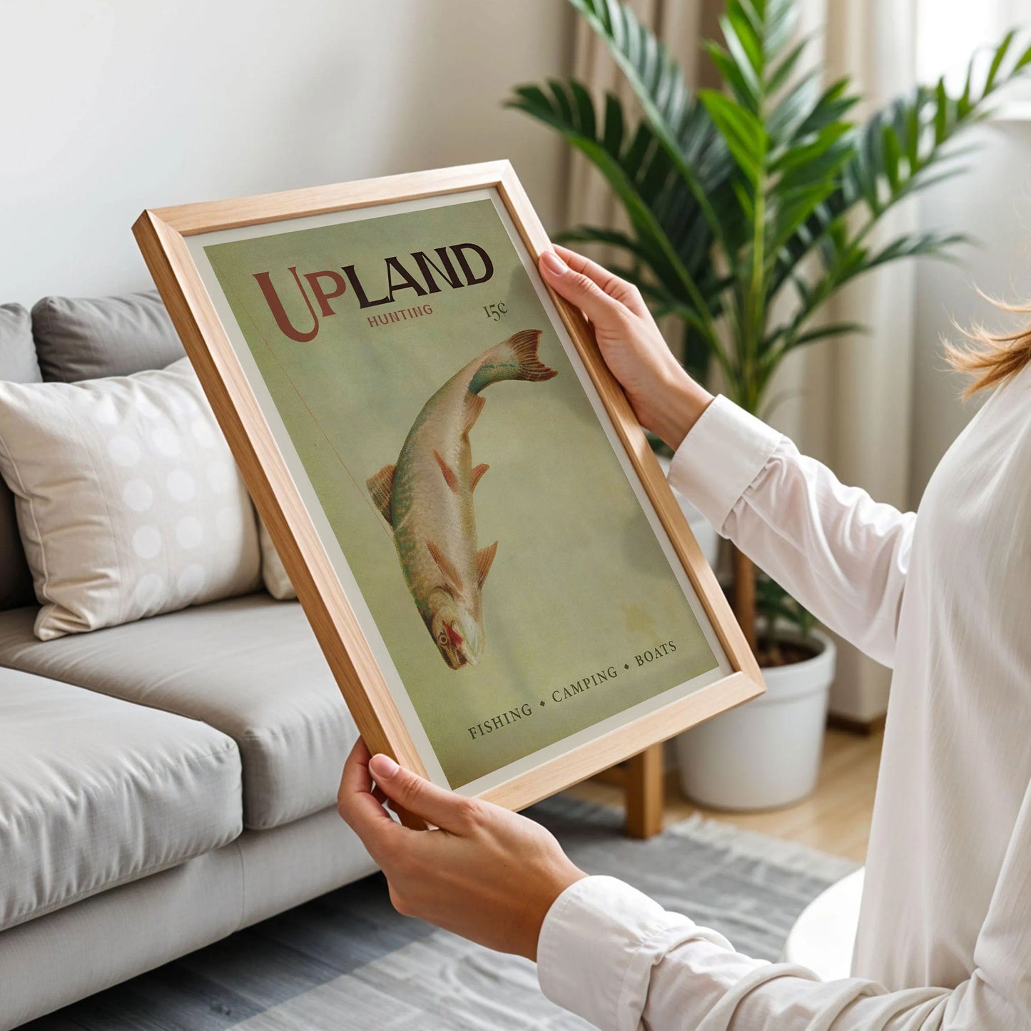 Lake Trout Fishing Print