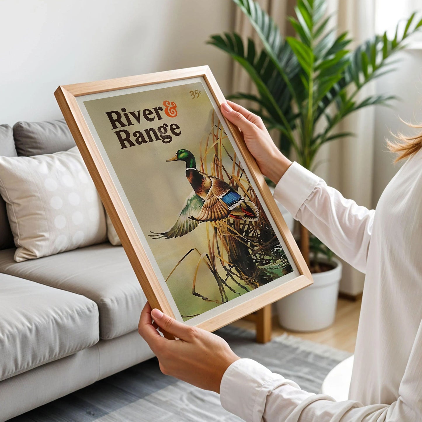 Retro Duck River Ranger Poster