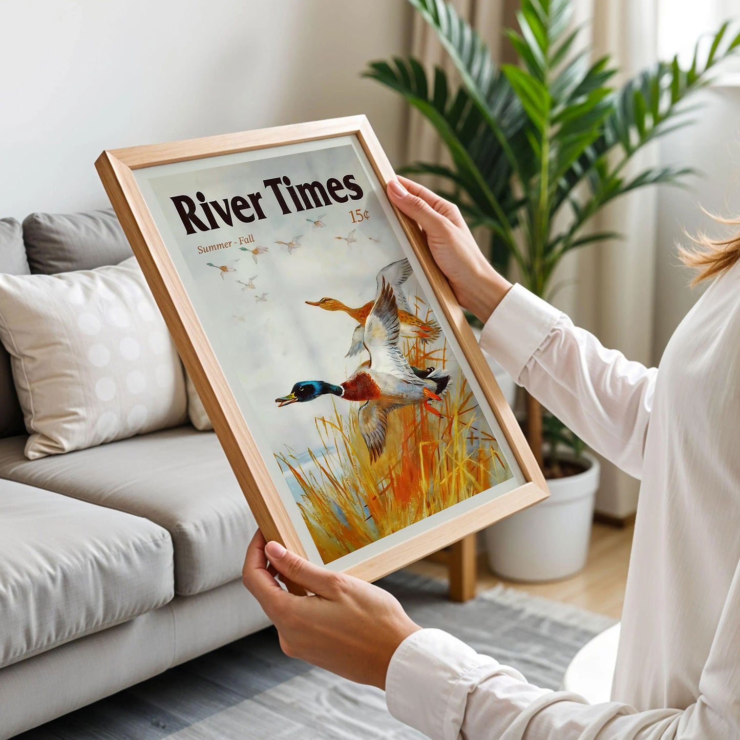 Retro Duck Poster