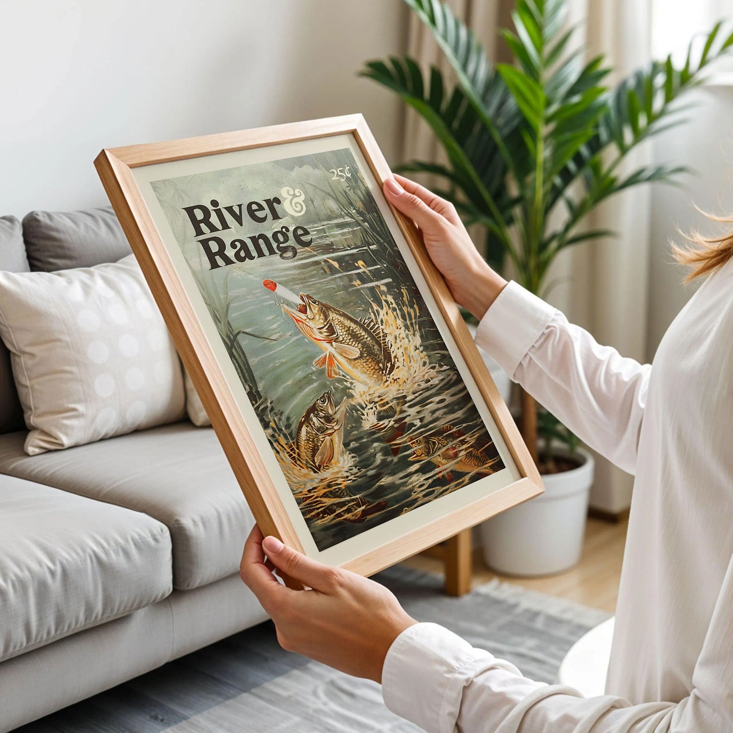 Retro Fishing Art