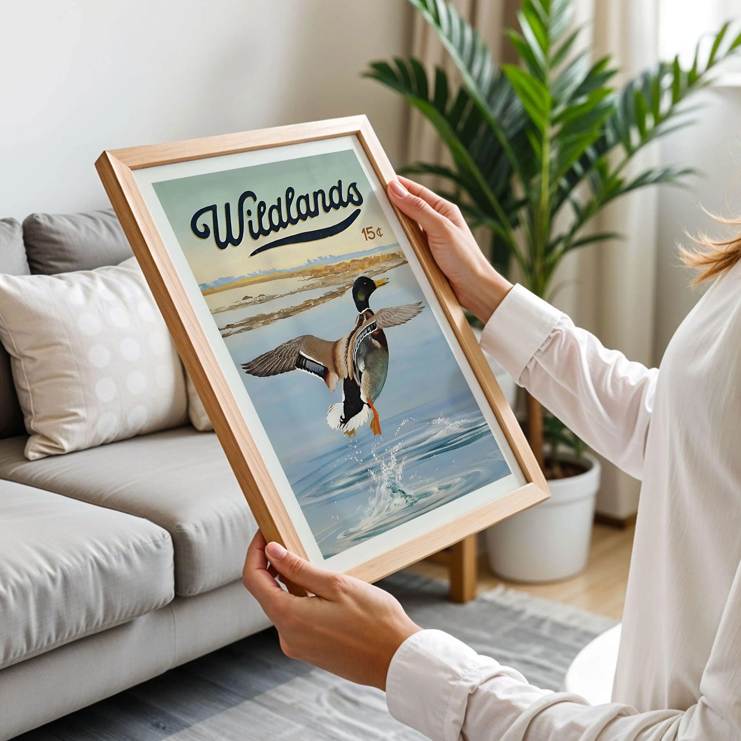 Retro Mallard Duck Print