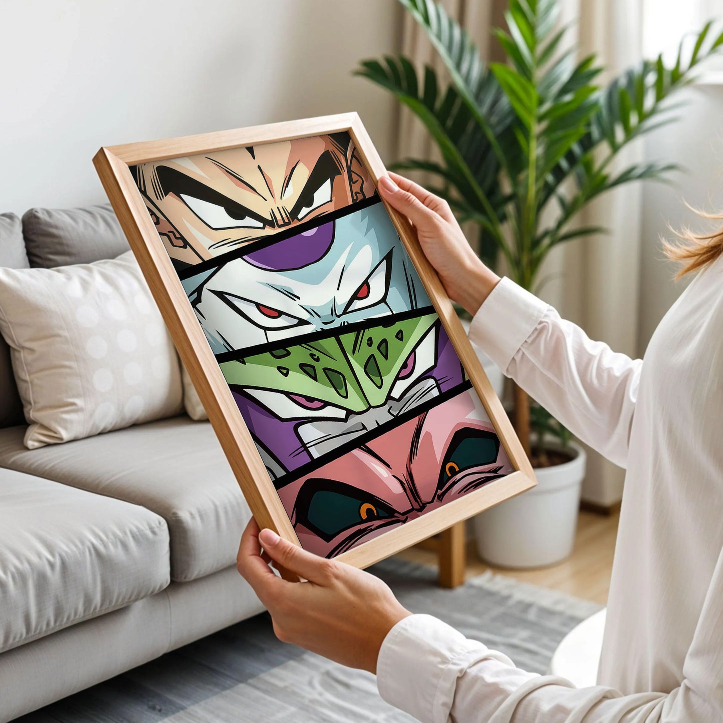 Dragon Ball Z Vegeta, Frieza, Cell, and Majin Buu Poster