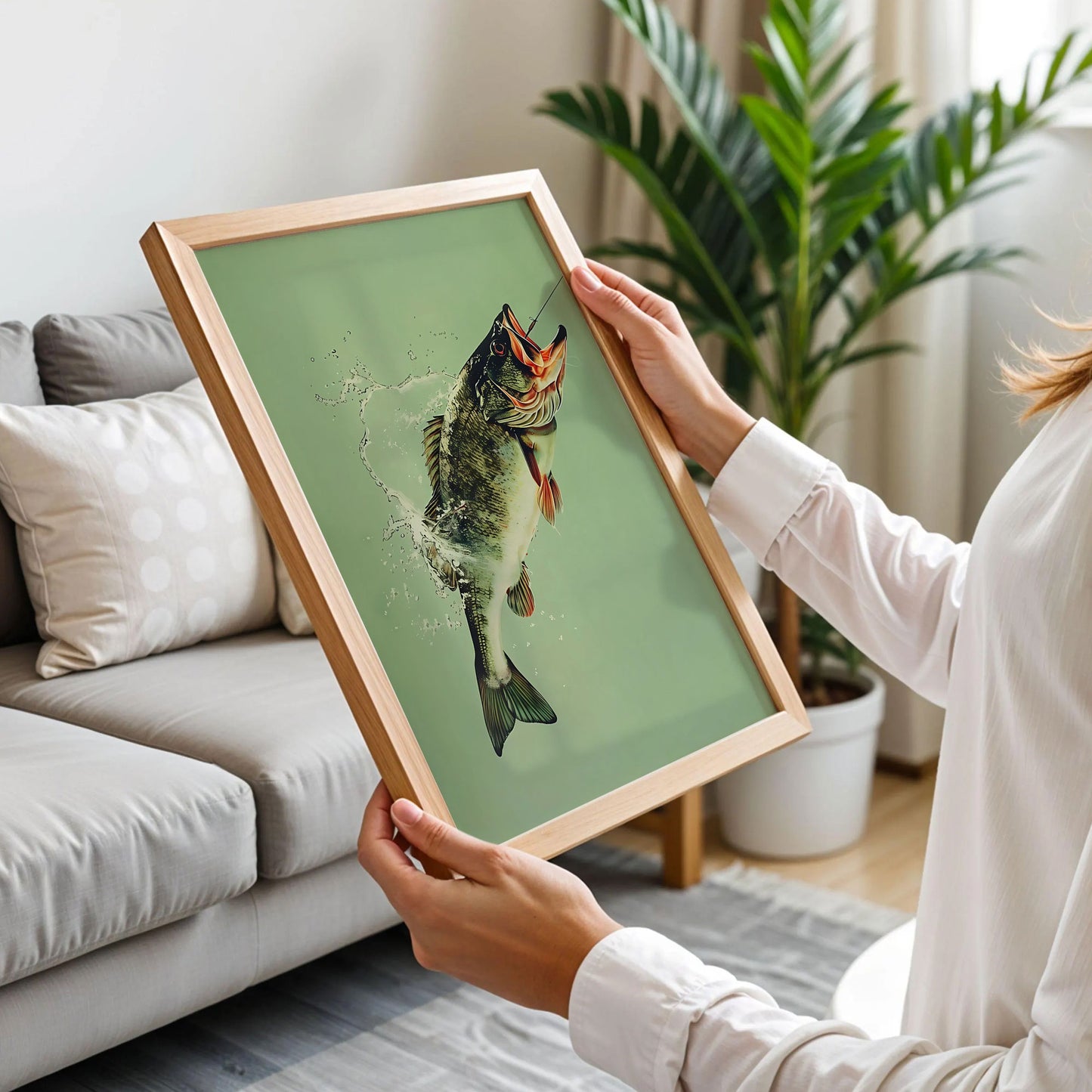 Vintage Bass Fishing Poster