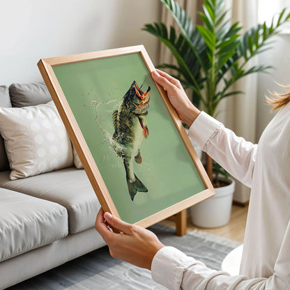 Vintage Bass Fishing Poster
