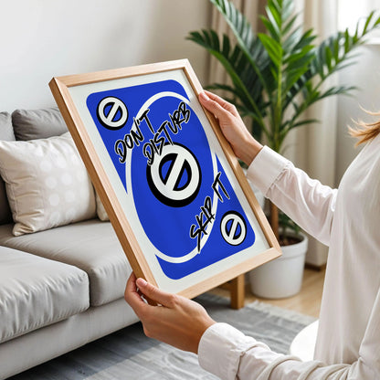 Don't Disturb Skeep Trendy Modern Wall Art