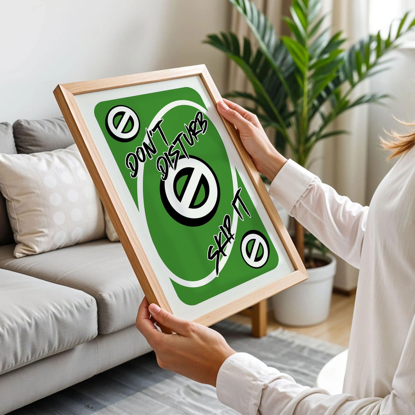 Don't Disturb Skeep It Playing Card Print