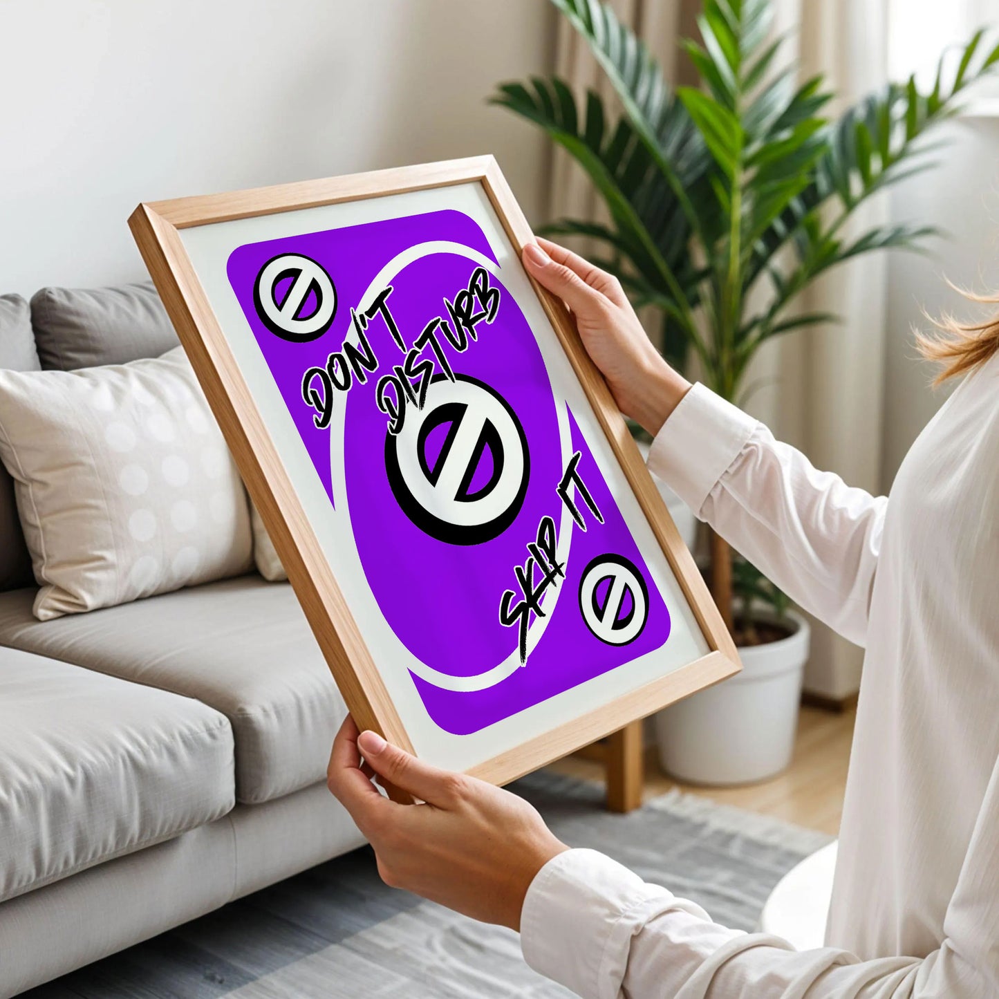 Don't Disturb Skeep It Game Playing Cards Poster