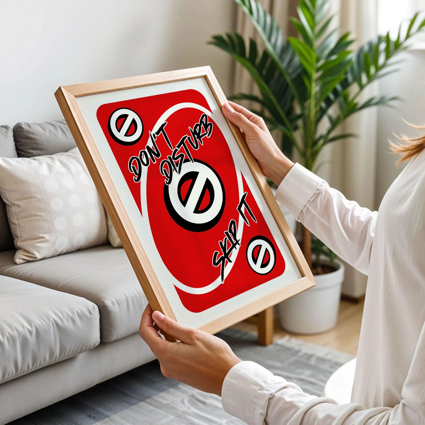 Don't Disturb Skeep It Uno Style Print