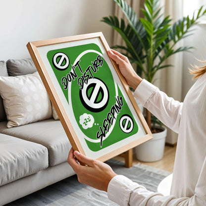 Don't Disturb Sleeping Reverse Card Print