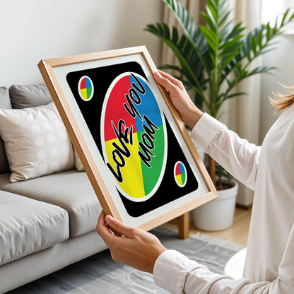 Love You Mom UNO Style Print