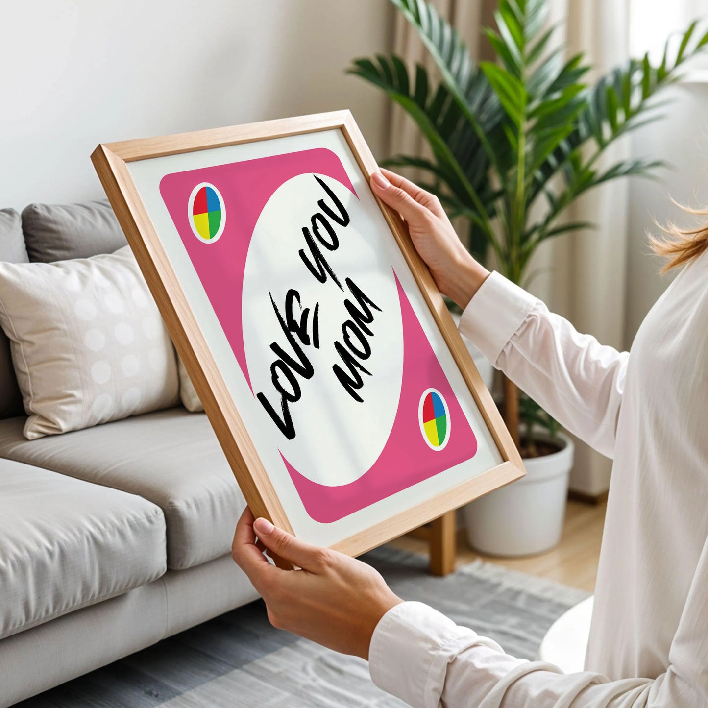 Love You More UNO Card Poster