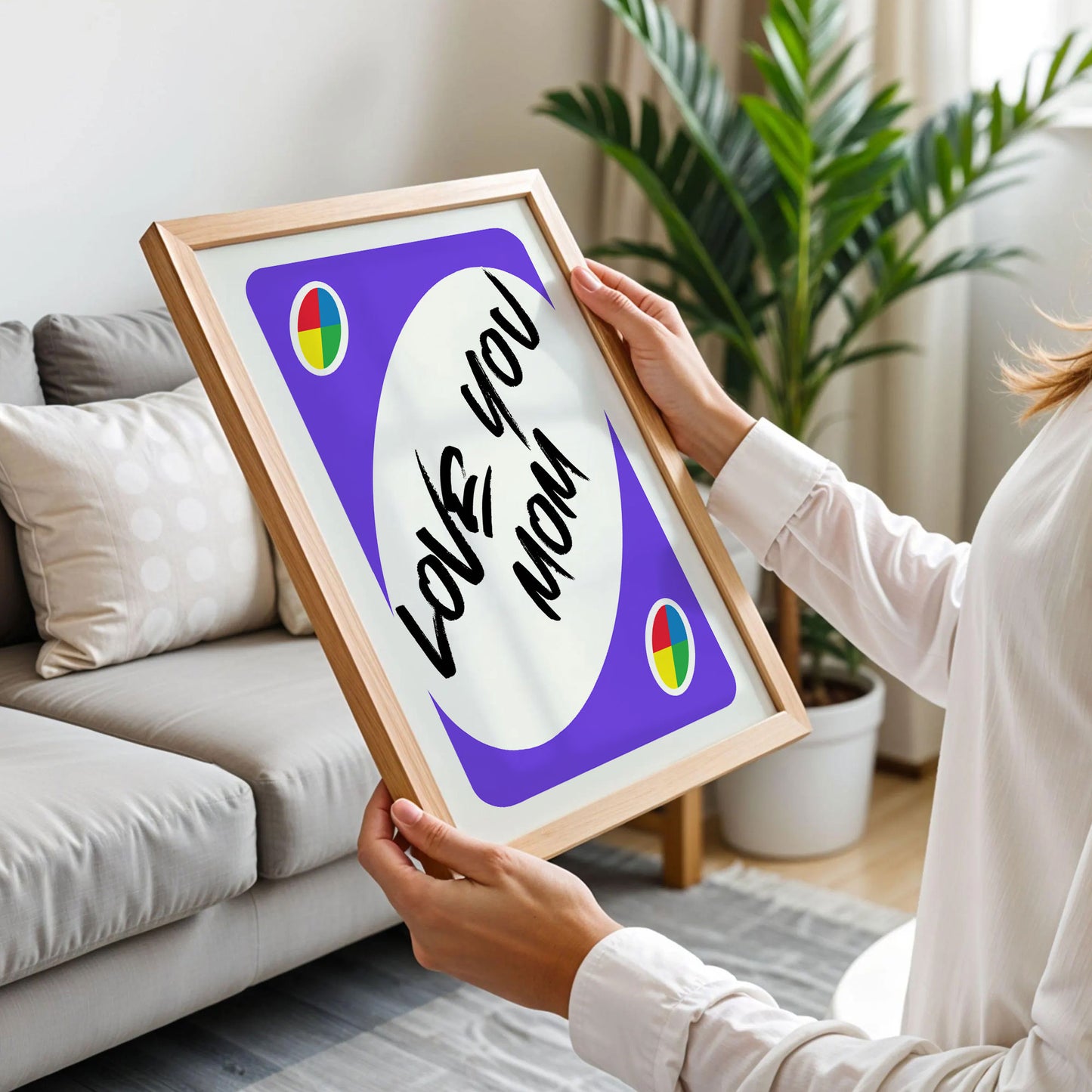 Love You Mom Poster Gift For Mother