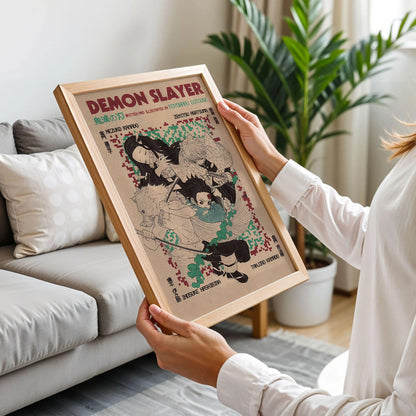 anjiro, Nezuko, Zenitsu & Inosuke Art Print