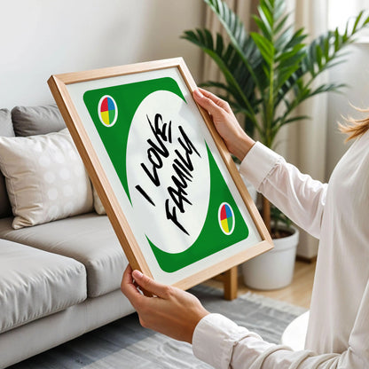 I Love Family UNO Poster