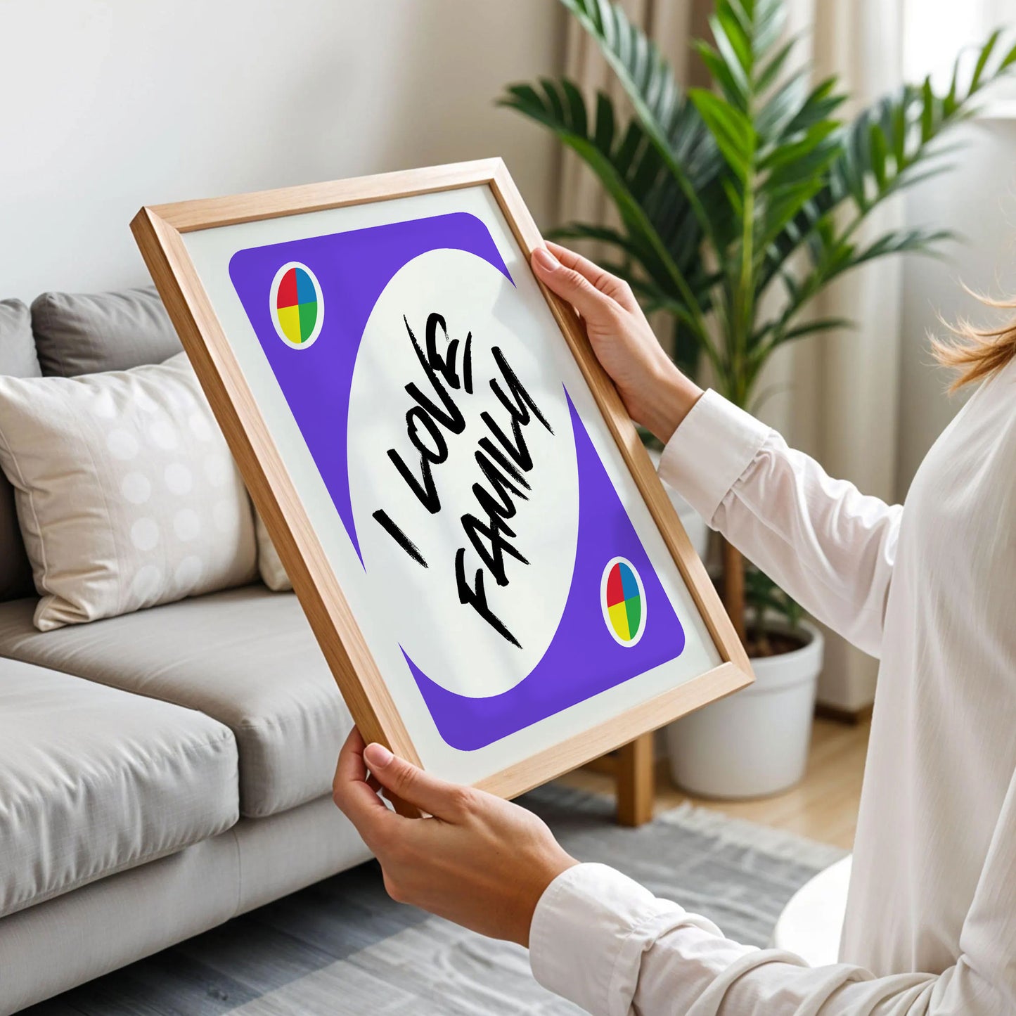 I Love Family Uno Trendy Poster
