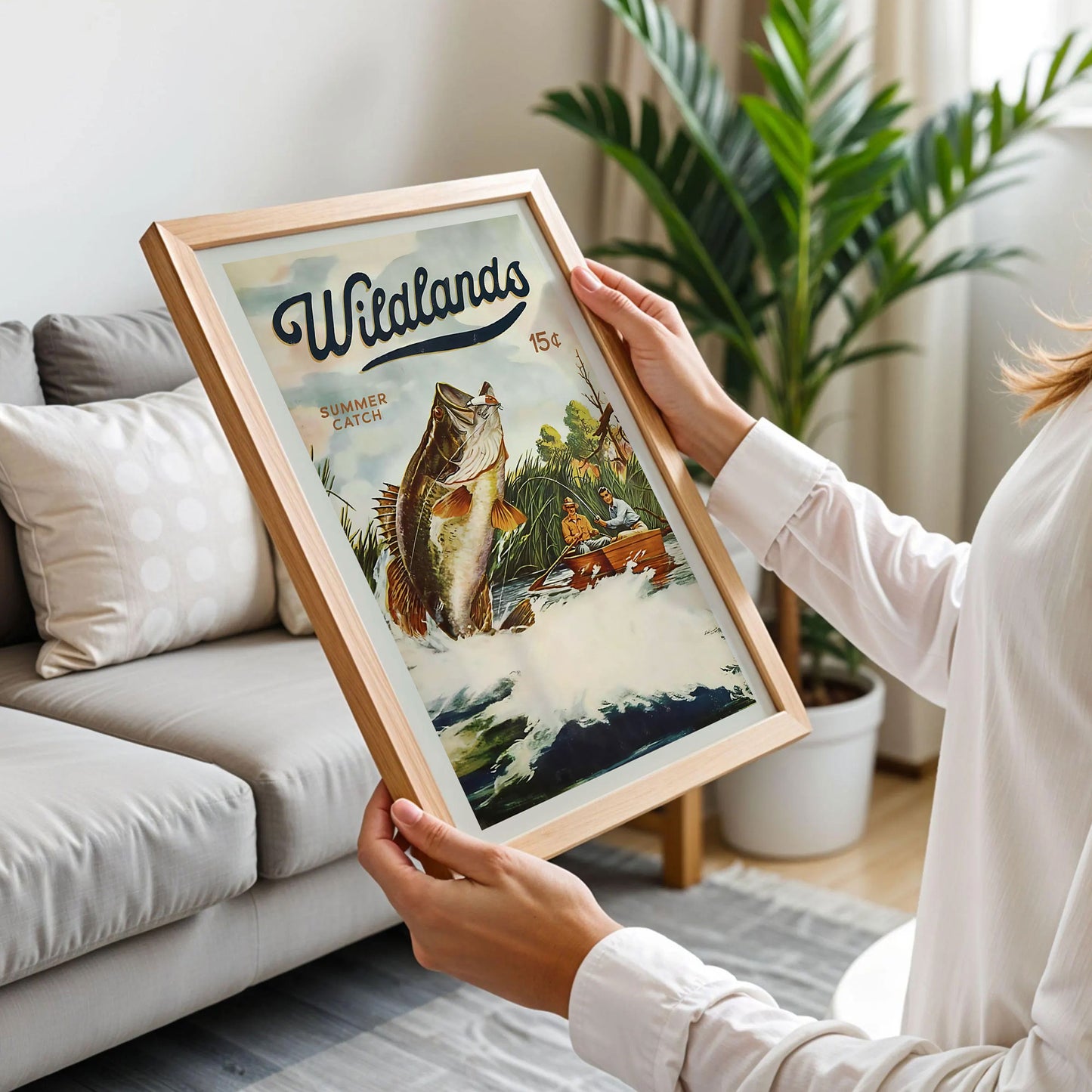 Vintage Wildlands Fishing Poster