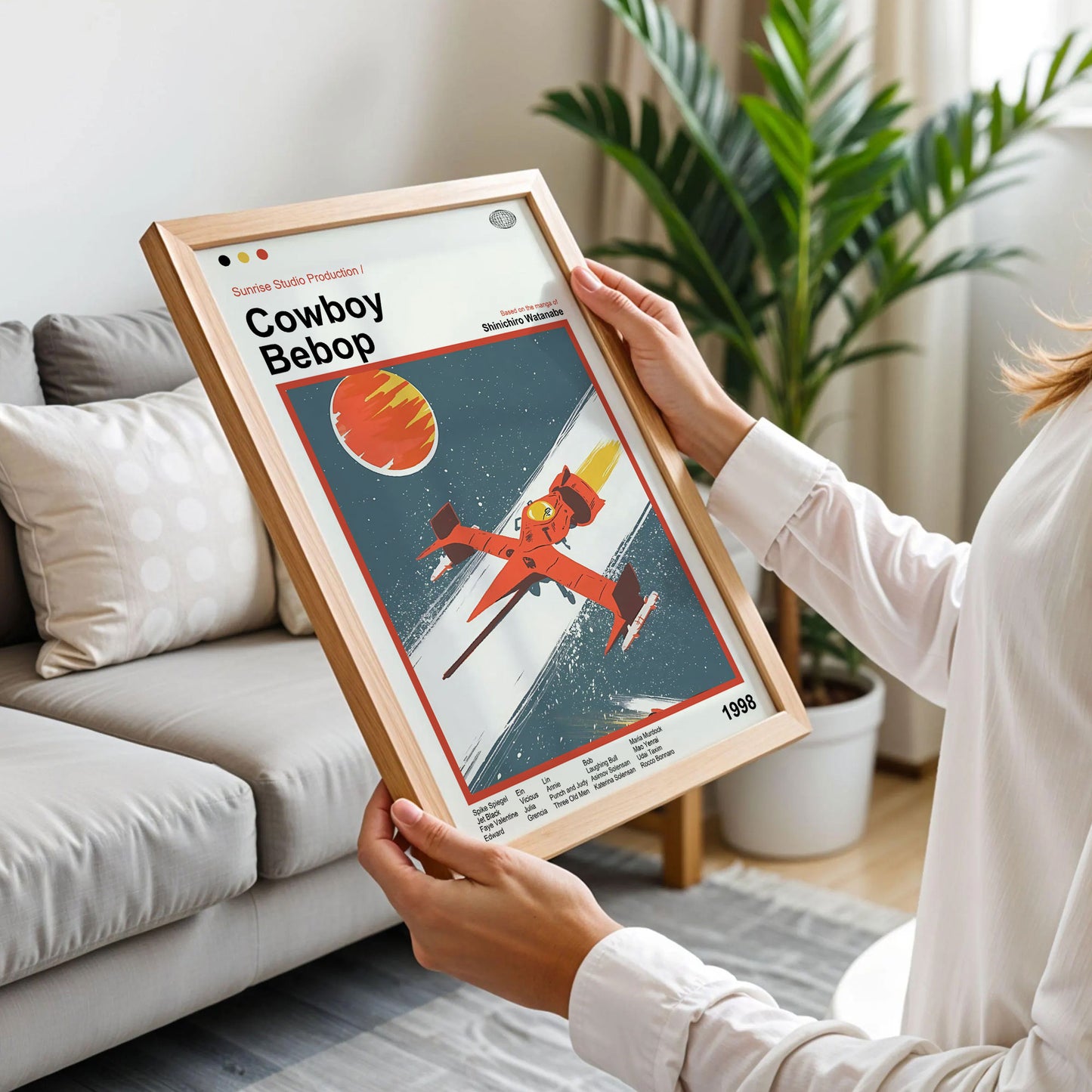 Cowboy Bebop Swordfish Spaceship Poster
