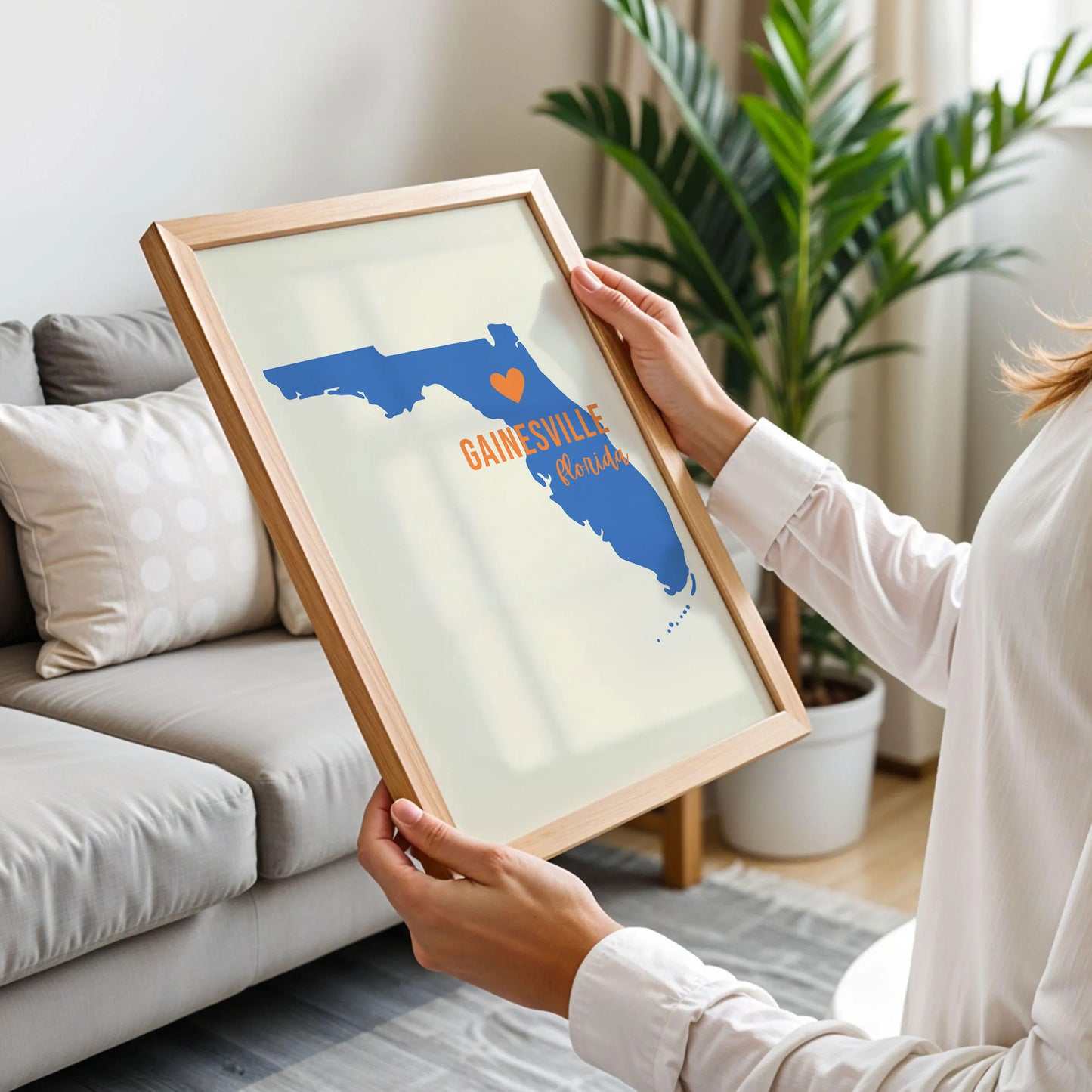 Gainesville Florida Map Print