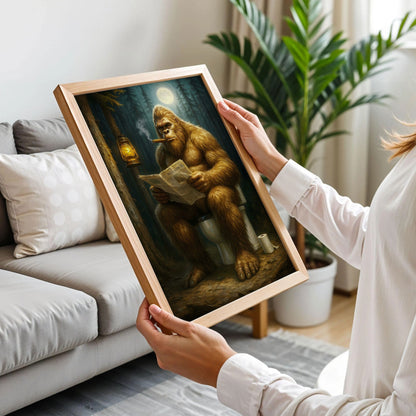 Bigfoot Bathroom Wall Art