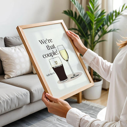 Guinness and Prosecco Couple Print