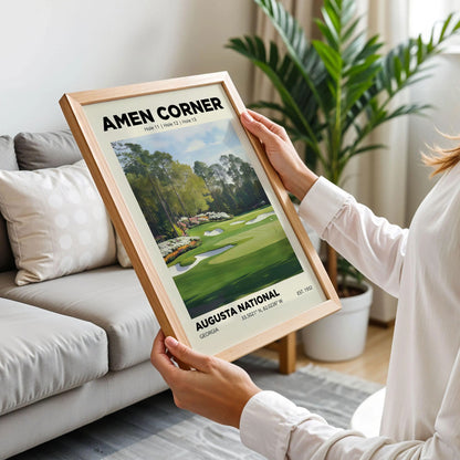 Amen Corner Augusta Golf Club Poster