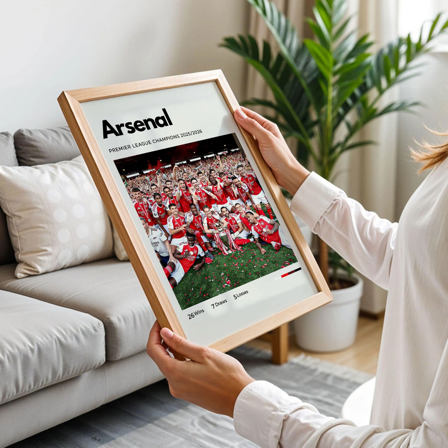 Arsenal 2026 Premier League Champions Poster