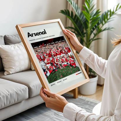 Arsenal 2026 Premier League Champions Poster