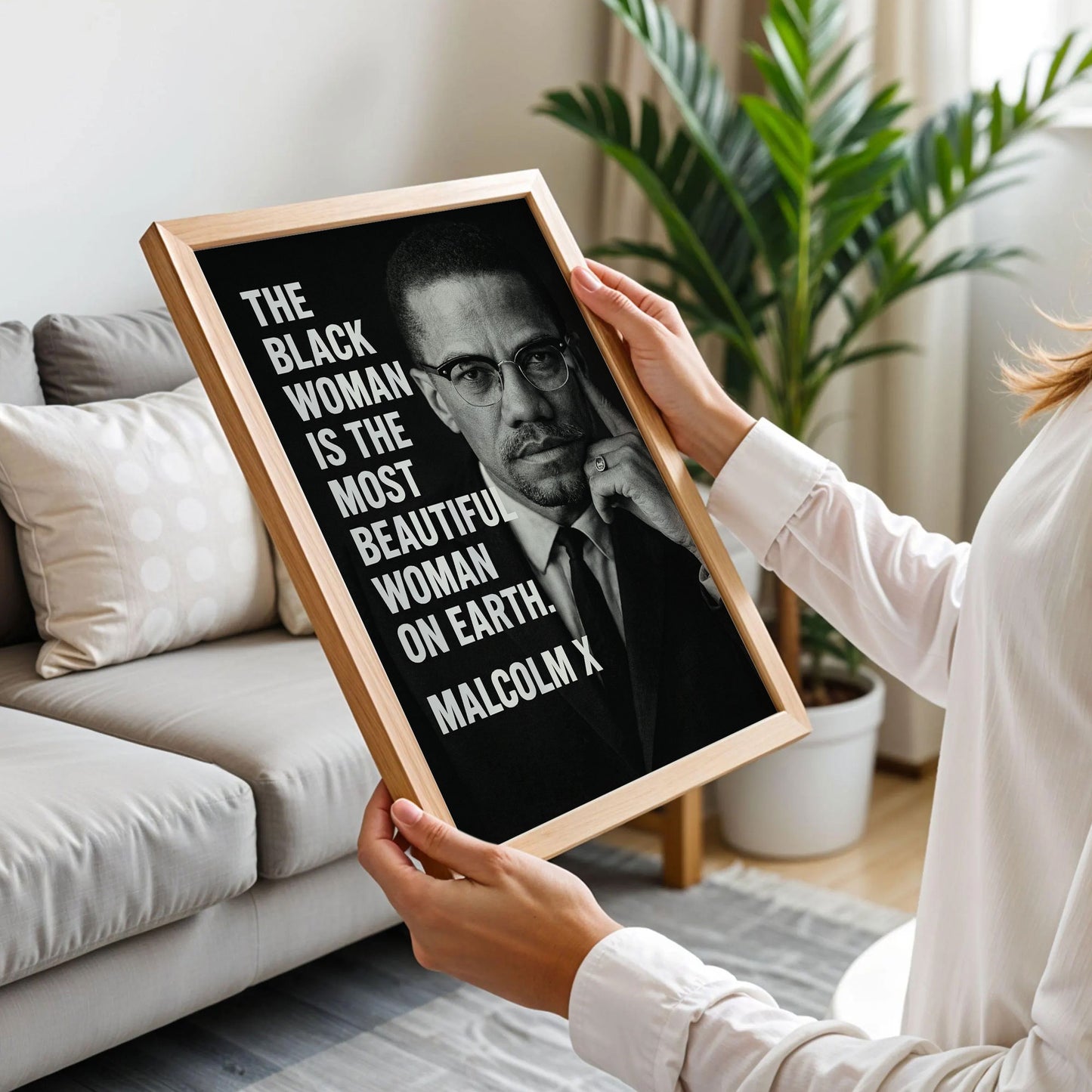 Malcolm X Motivational Quote Poster