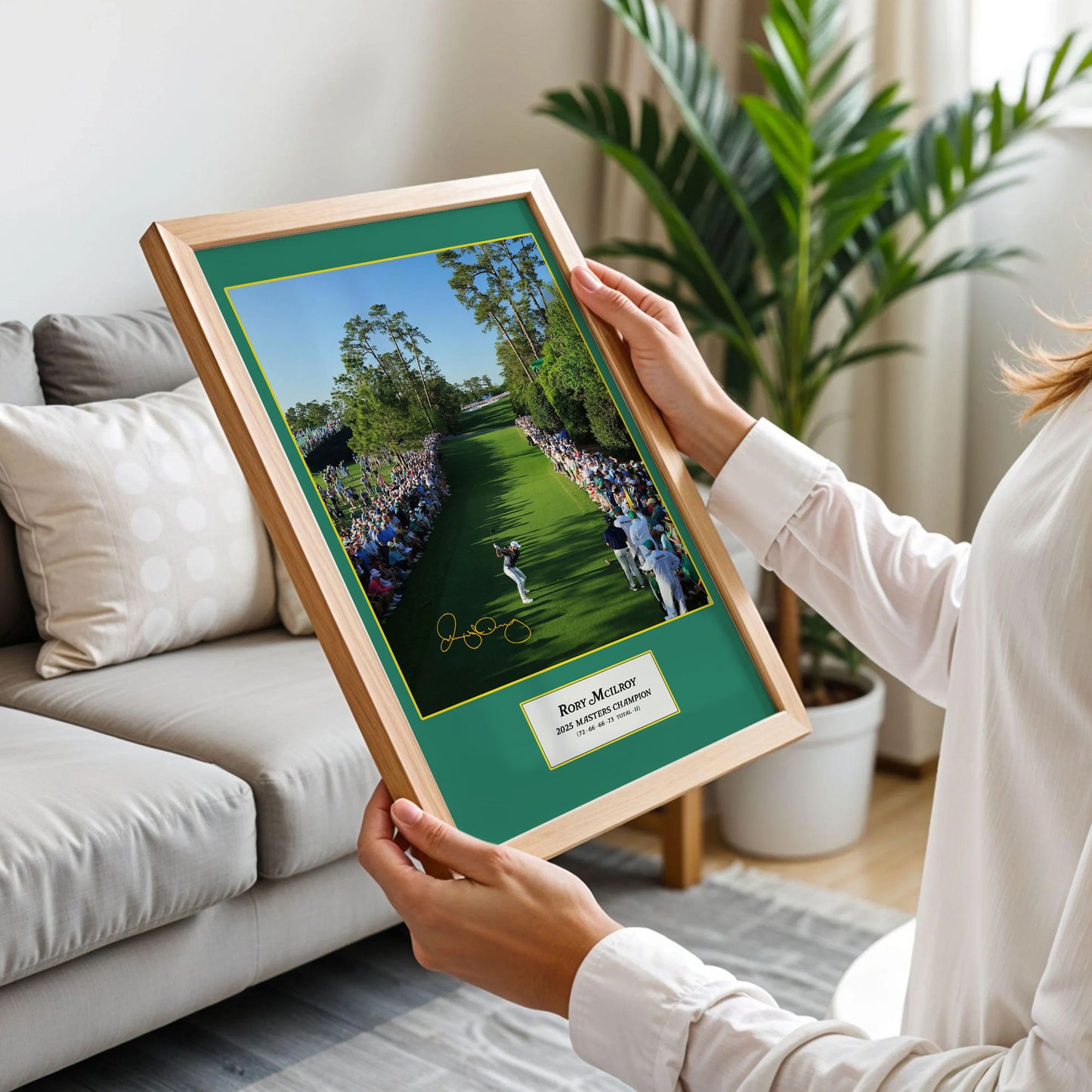 Mcilroy 2025 Masters Winner Print Art