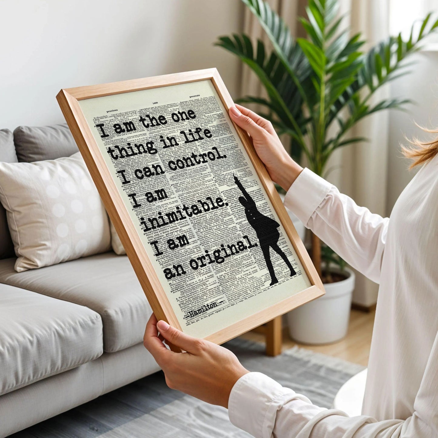 Hamilton Quote I Am the One Thing in Life Poster
