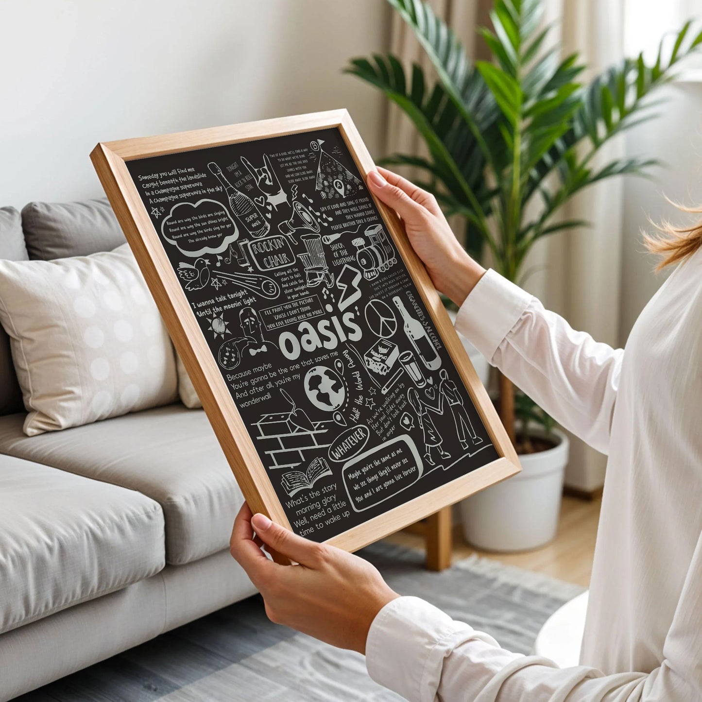 Oasis Lyric Album Print