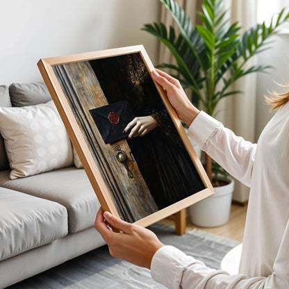 Dark Moody Victorian Woman Wall Art