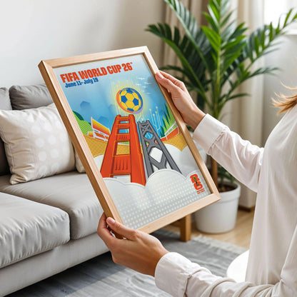 Francisco Host City 2026 Football Poster