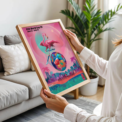 Football Miami Host City Poster