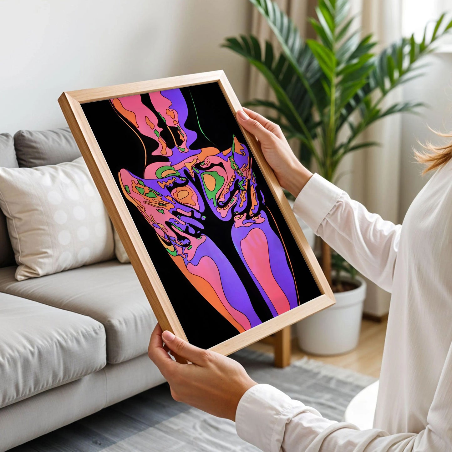 Scorpio Squeeze Blacklight Poster