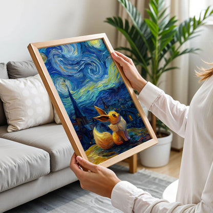 Eevee The Starry Night Poster
