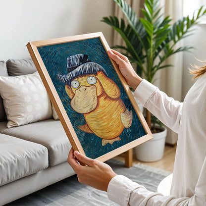 Psyduck Van Gogh Art Print