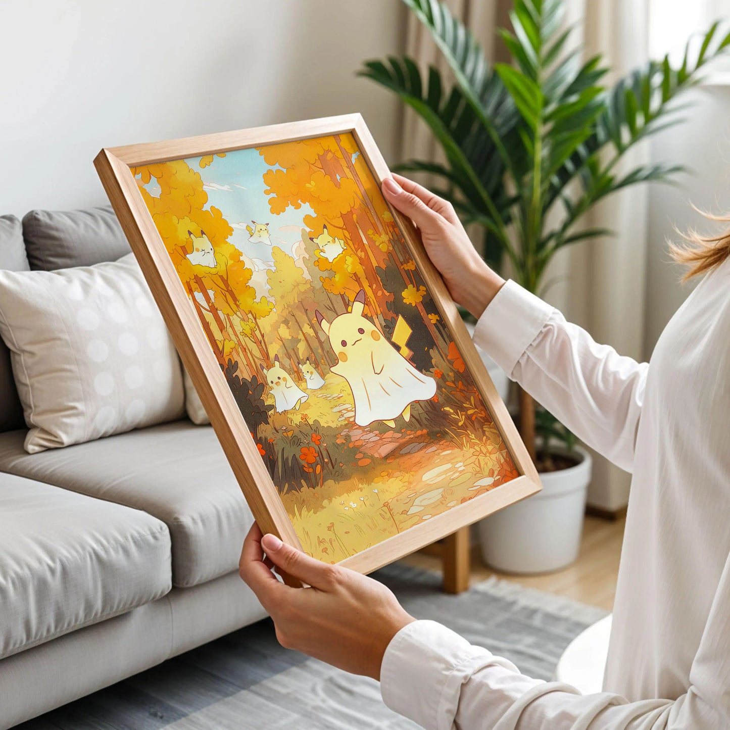 Pikachu Winter Art Print