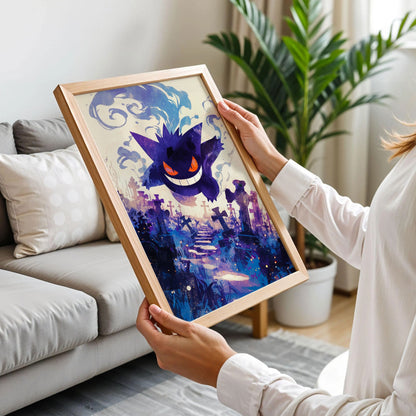 Gengar Pokémon Japanese Style Wall Art