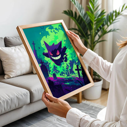 Gengar Pokemon Art Print