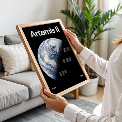 Artemis II Earth Poster