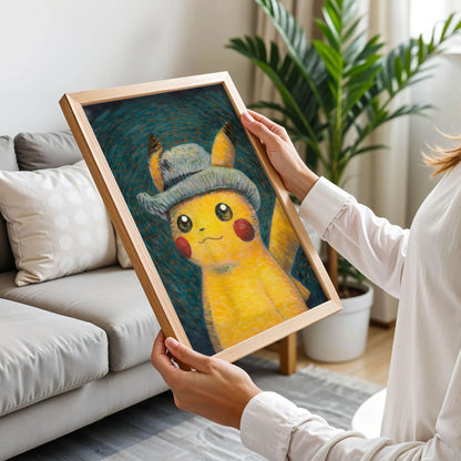 Pikachu Van Gogh Style Print