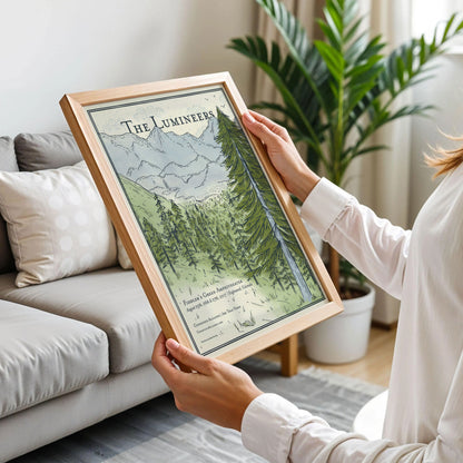 Pine Tree Landscape Poster