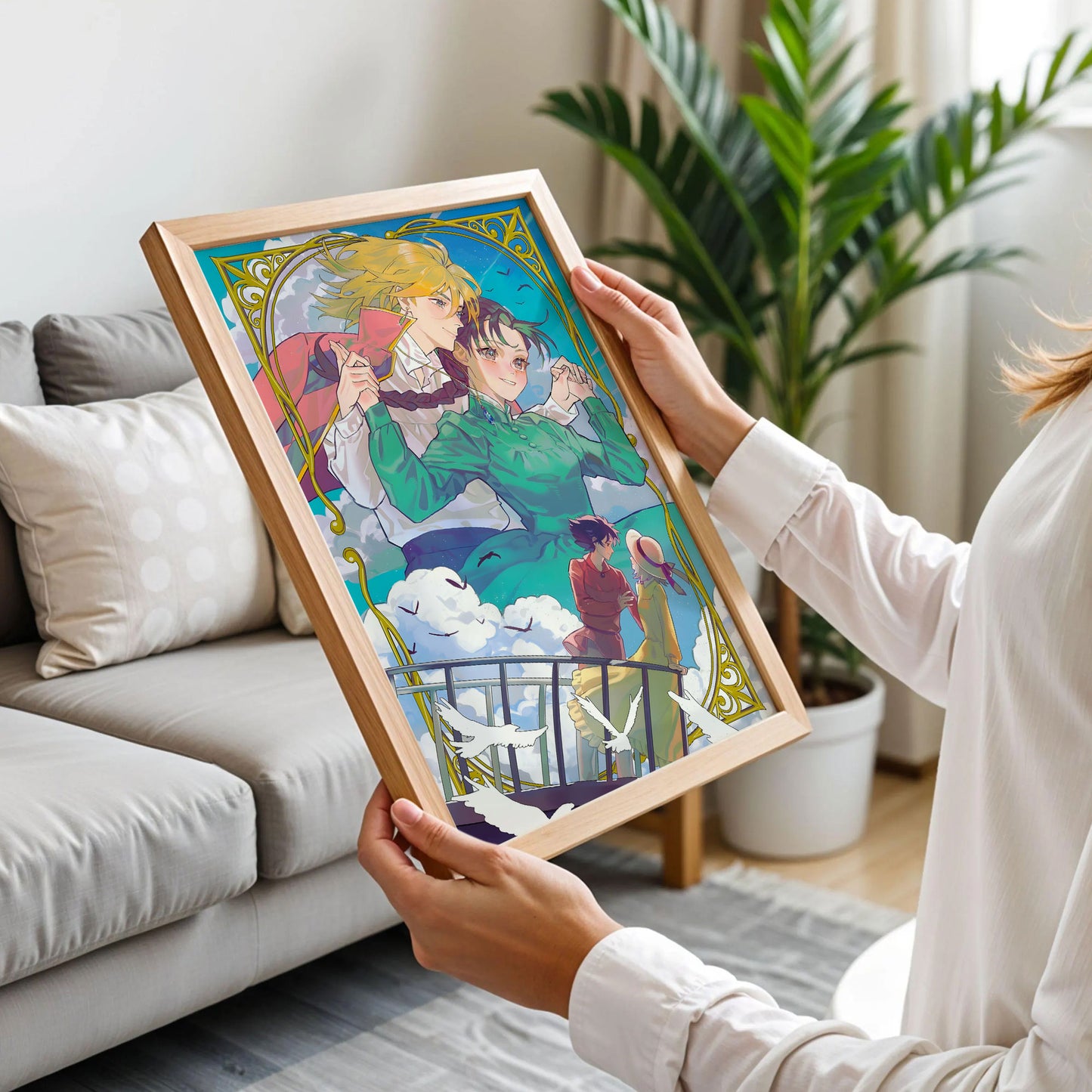 Howl's Moving Castle Studio Ghibli Poster