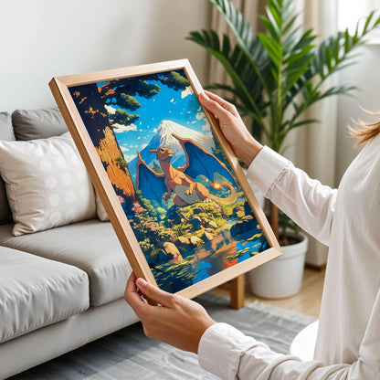 Charizard at Mt. Fuji Print