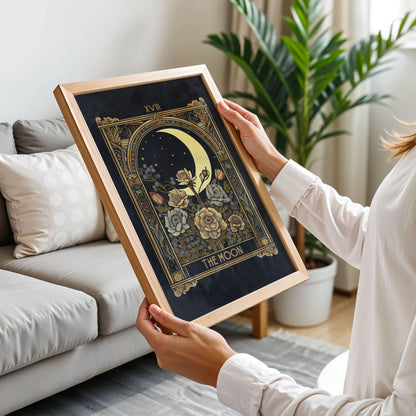 The Moon Tarot Card Print Art