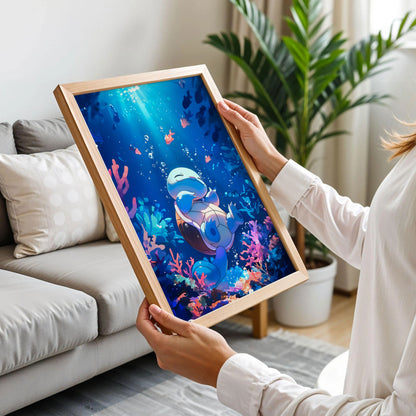 Squirtle Submersed Pokemon Poster